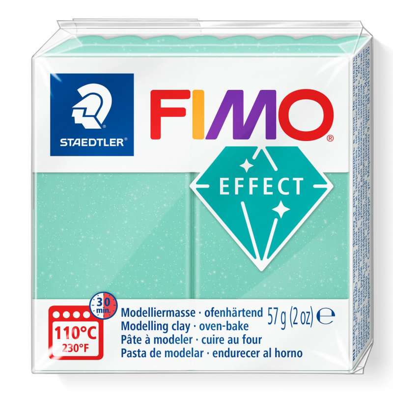 Cietējoša modelēšanas masa FIMO EFFECT, 57 g,gaiši zaļš