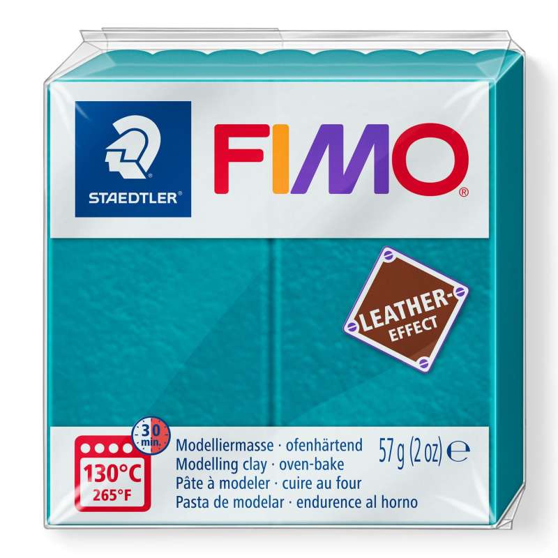 Cietējoša modelēšanas masa FIMO,ādas efekts,tirkīzs