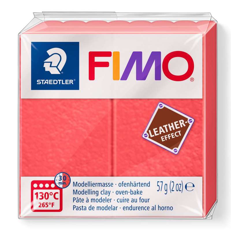 Полимерная глина Fimo LEATHER effect, 57 г., арбуз