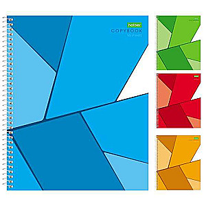 Bloks 96l A5 kvadrātā uz spirāles sērija Color Line