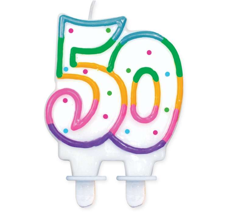 Свеча для торта "50" 