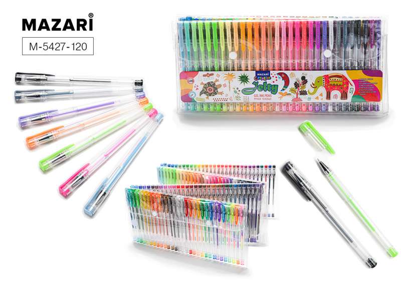 Gēla pildspalvu komplekts JELTY, 120 krāsas