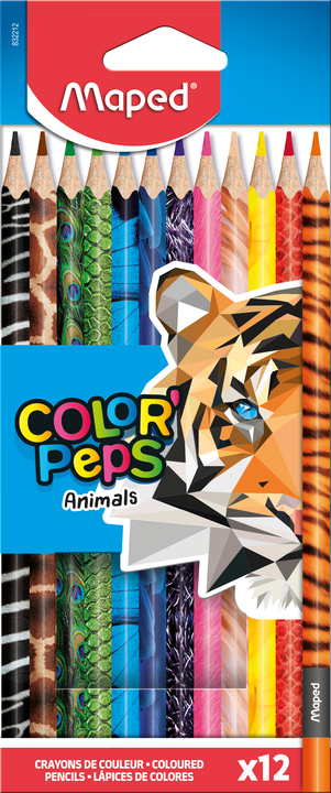Krāsaini zīmuļi Color Peps Animals