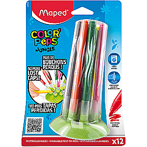 Flomāsteri MAPED ColorPeps Jungle Innovation 12 krāsas