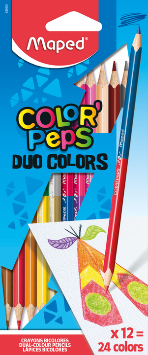 Zîmuļkrāsas MAPED "Color'Peps Duo" 12kr.