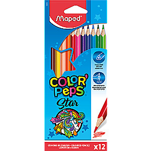 MAPED Color'Peps krāsainie zīmuļi, 12 krāsas
