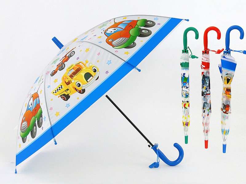 Bērnu lietussargs "Mašīnas"