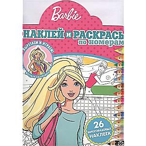 Uzlīmē un krāso pēc numuriem. N NRP 2001 Barbi