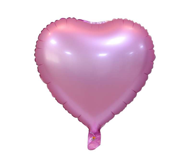 Follija balons "Sirds rozā matēts" 18"