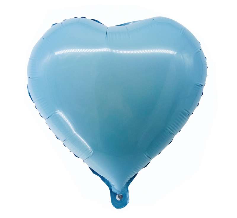 Фольгированный шар "Сердце синее" 36 см.
