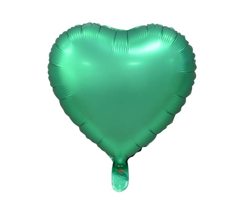 Фольгированный шар "Сердце зеленое матовое" 18"