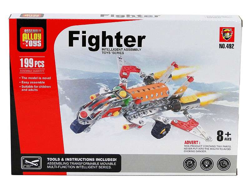 Metāla konstruktors Fighter 199 detaļas