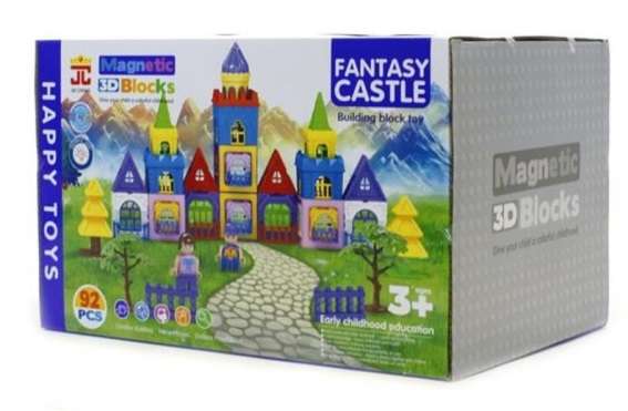 Magnētiskais konstruktors Fantasy Castle 92 detaļas