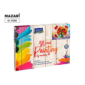 Glezna krāsošanai pēc numuriem uz koka 40x50 cm MAKI VAZE 3
