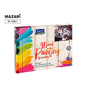 Glezna krāsošanai pēc numuriem uz koka 40x50 cm MEITENE UN KOLLI