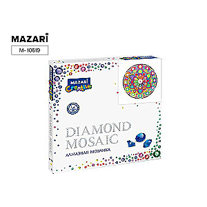 Dimanta mozaīka 30x30 cm ORNAMENTS 15,1 dizains, dažādu izmēru akmeņi