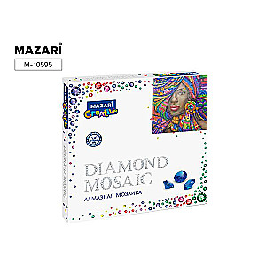 Dimanta mozaīka 30x30 cm ĀFRIKAS SKAISTULE 3,1 dizains, dažādu izmēru akmeņi