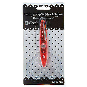 Figūrššķēres dekoram 13.5CM Craft, sarkanas