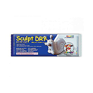 Mungyo Sculpt Dry pašcietējošā māla modelēšanai 500 g balta