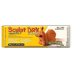 MUNGYO Sculpt Dry modelēšanas māls (plastika, masa), 500 g, terakota