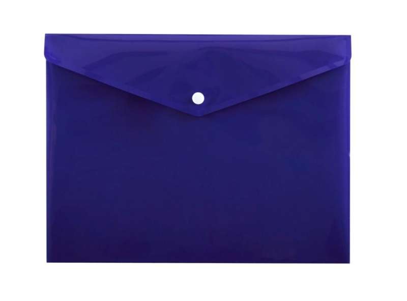 Папка-конверт с кнопкой А4 темно-фиолетового цвета