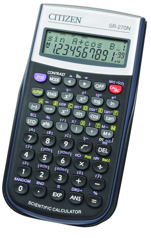 Kalkulators zinātniskais 10+2zim. 154x80 236 funkcijas CITIZEN
