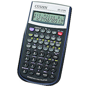 Zinātniskais kalkulators Citizen SR-270N, 10+2 cipari, 236 funkcijas, 80*154*14mm, melns