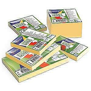 Līmplēves 75x75mm, 100l, FORPUS, dzeltenas