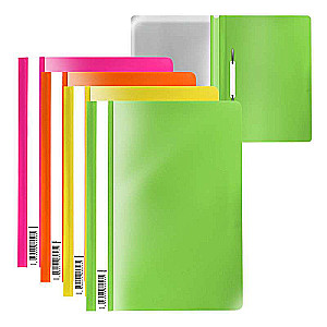 Plastmasas ātrās saites mape ErichKrause Fizzy Neon, A4, assorti
