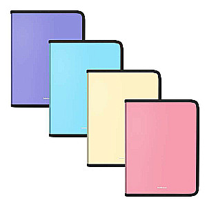 Somu mape uz rāvējslēdzēja plastmasas ErichKrause Matt Pastel, A5+, assorti