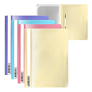 Plastmasas ātrās saites mape ErichKrause Fizzy Pastel, A4, assorti