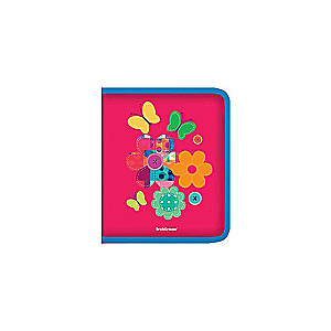 Zippera mape uz piezīmēm plastmasas ErichKrause Patchwork, A5+