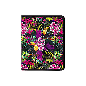 Zippera mape uz piezīmēm plastmasas ErichKrause Tropics, A4+