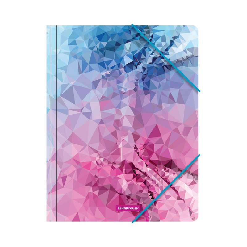 Папка на резинках пластиковая ErichKrause Pink Dynamique, A4