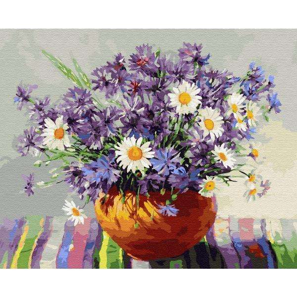 Glezna pēc numuriem (40х50) Buzins. Rudzupuķes (29 krāsas)