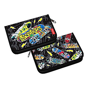 Pildspalvu maciņš grāmatas formā bez pildījuma ErichKrause 135x205x30mm Neon Skate