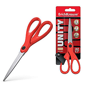 Šķēres ErichKrause® Unity, 18cm, sarkanas