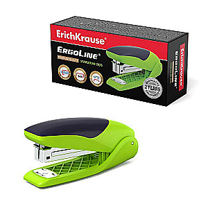 Staplers №24/6 ErichKrause® ErgoLine līdz 30 lapām, spilgti zaļš