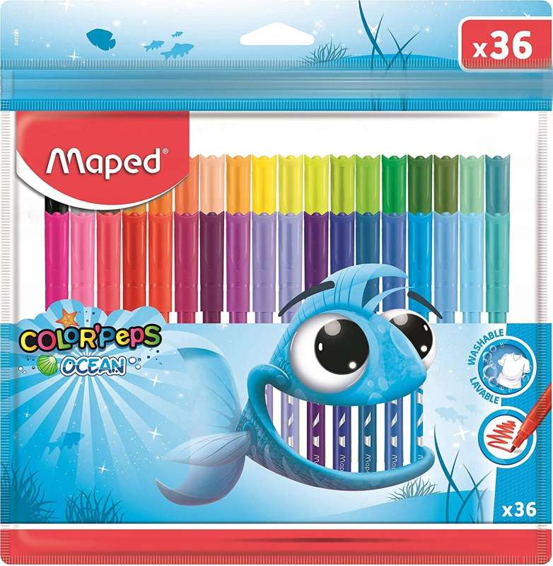 Фломастеры MAPED "Color`Peps" Ocean 36 цветов