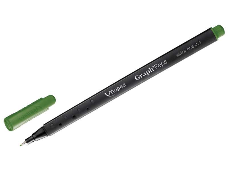 Маркер тонкий MAPED Finefelt 0.4mm, Jungle Green, ярко зеленый