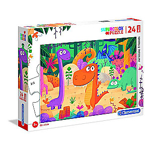 Puzzle CLEMENTONI Dinozauru parks MAXI 24 detaļas