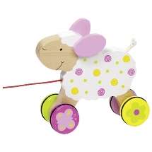 Деревянная игрушка на колесах GOKI Sussibelle - Овечка