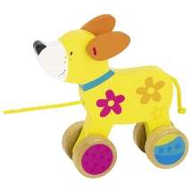 Деревянная игрушка на колесах  GOKI Sussibelle - Собачка