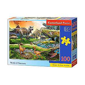 Puzle 100. Dinozauru pasaule