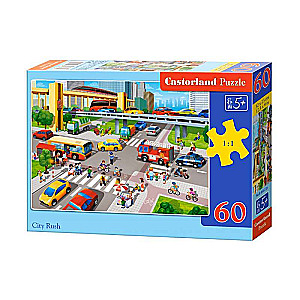 Spēle puzzle ''City Rush'', 60 detaļas