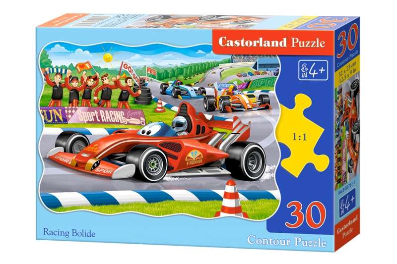 Spēle puzzle Sporta mašīna 30 detaļas