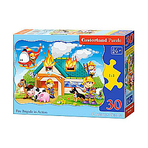 Spēle puzzle ''Ugunsdzēsēju brigāde'' 30 detaļas