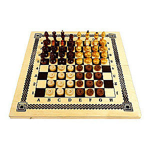 Spēle 2 in 1 - Šahs, dambrete