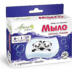 Mājas ziepes ar attēlu - Pandas