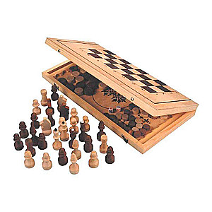 Galda spēle 2 in 1 - Šahs, nardi